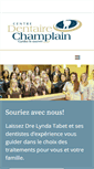 Mobile Screenshot of centredentairechamplain.com